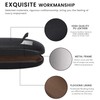 MOLSHINE Hard Shell PU Leather Glasses Case,Travel Portable Eyeglass Case