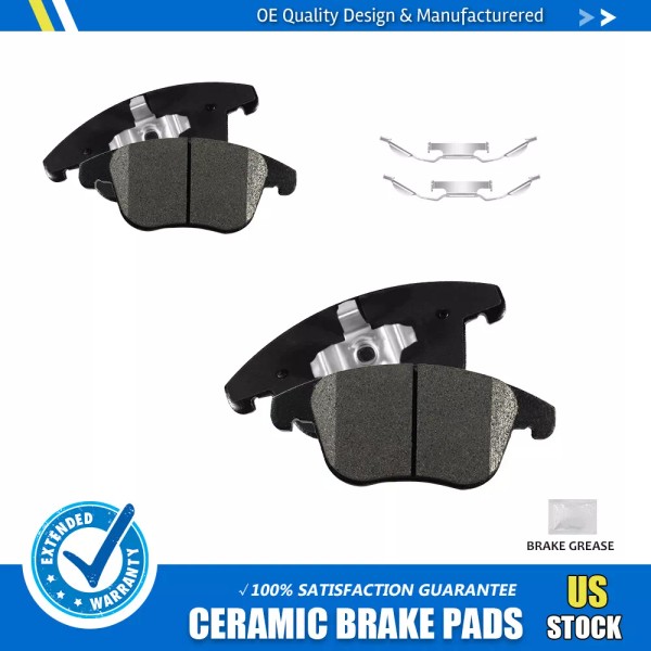 FRAXLE Front Ceramic Disc Brake Pads w/Hardware for 2013 -