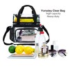BORMELUN Clear Lunch Bag women Heavy-Duty Tote, Handle Shoulder for