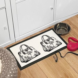 'Floral Handbag' Pet Feeding Mat (PM00025443)