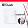 DIVCHI 100 Pcs A4 Clear Plastic Punched Punch Pockets for