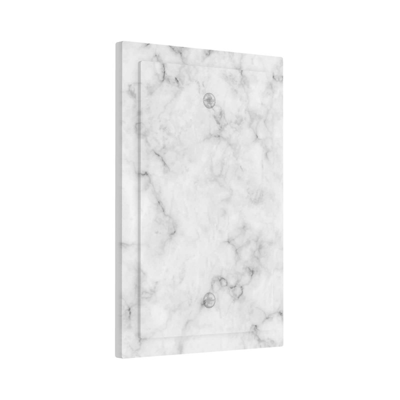 White Grey Marble Blank Wall Plate One Gang Decorative Light