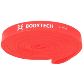 Bodytech Exercise Band Training Tube 15-24 lbs Pull-up Tube Pull-up Home Muscle Workout Core Training Exercise Rubber Band Red