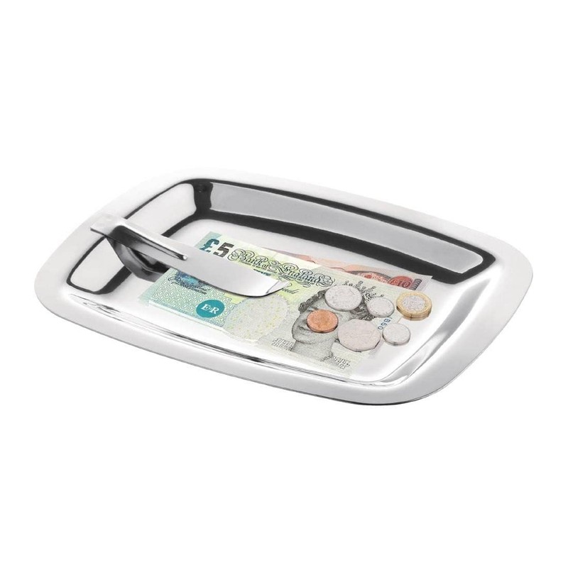 Olympia Stainless Steel Tip Tray with Spring Hold - 150