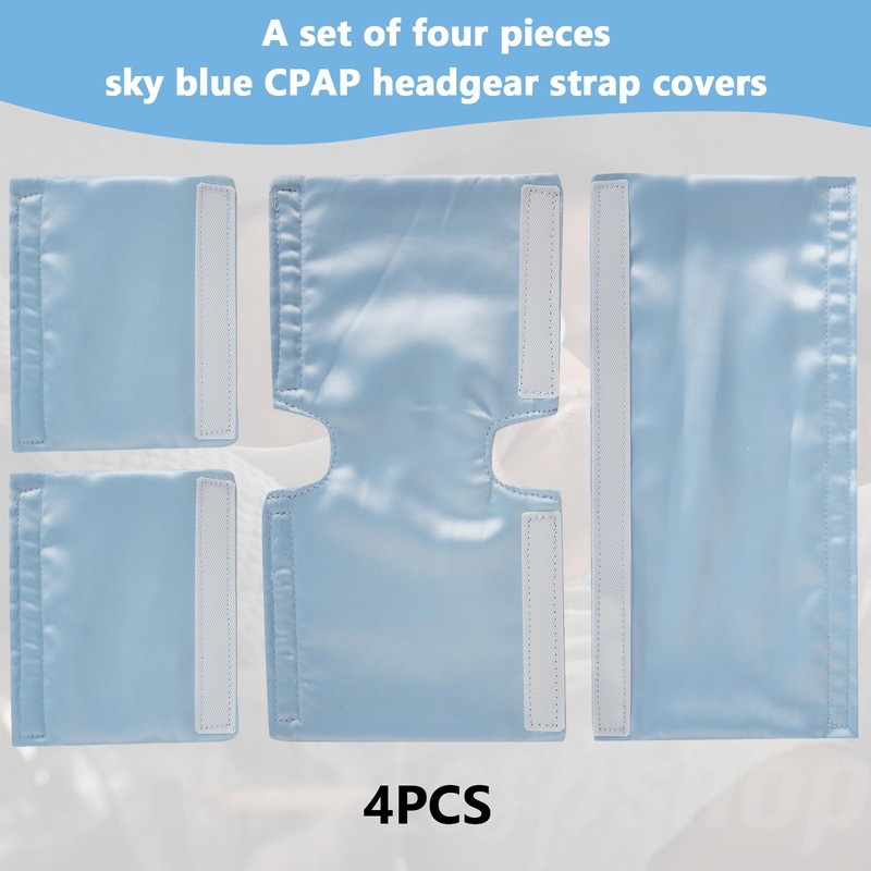 4 PCS Satin CPAP Strap Covers, Comfort CPAP Mask Cushions