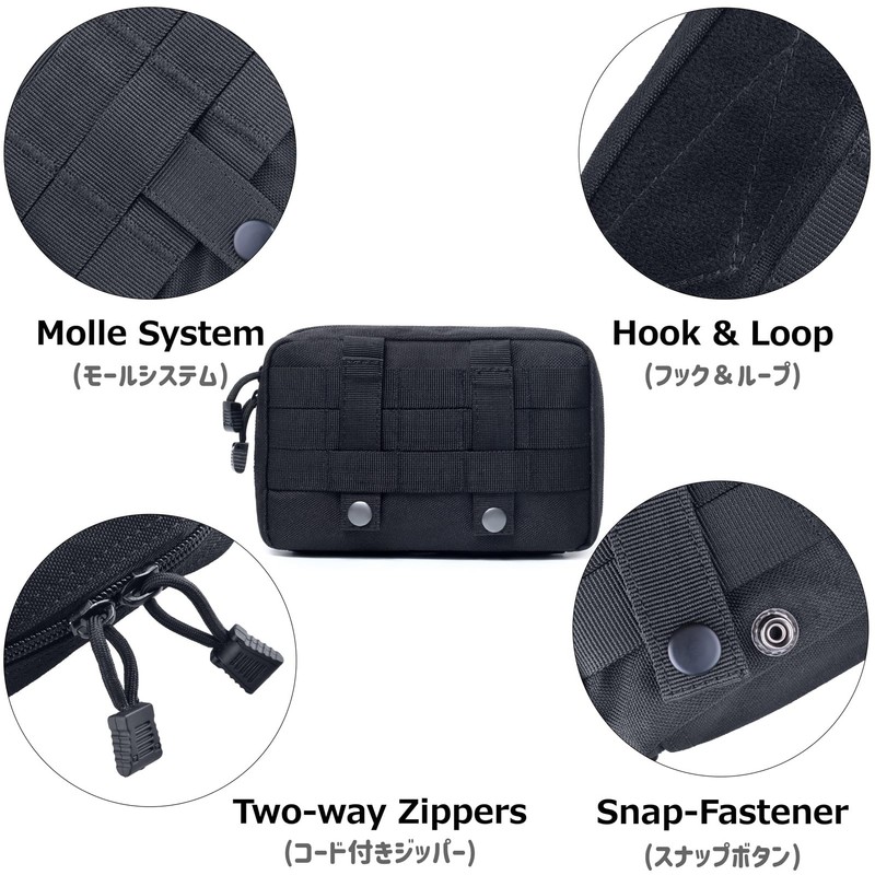 Azarxis Tactical Waist Bags, Military Compact Belt Bag, Multifunctional Molle