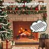 Memrita Fireplace Grate Ember Retainer, 16'' x 10'' Heavy Duty