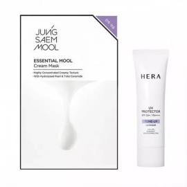 Hera 헤라 UV프로텍터 톤업 라벤더 SPF50+/PA++++ 40ml + 마스크 팩 1매 HERA UV Protector Tone Up Lavender SPF50+/PA++++ 40ml + 1 Mask Pack