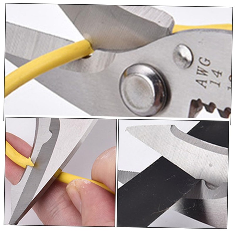 COHEALI Multi Function Wire Stripping Cutter Versatile Cable Nipper for