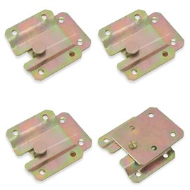 Wugebud Iron Color Plating 4 Pcs Modern Wall Mounted Hooks, 2.36x1.97 & 2.16x1.77 Inches, 20 Lbs Max Weight, Rust Resistant, Set of 4