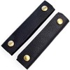 Bag Handle Covers, Genuine Cow Leather, Made in Japan, Black,