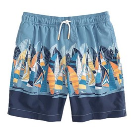 Southern Tide Children's Sail Away-Swim-Trunk Crystal Blue XL