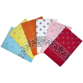 Vamqor Bandanas Gift Box 12pack and 6 pack,Premium Super Soft 60s Cotton Bulk Paisley Handkerchiefs for Men,Women and Kids(Variety Pack A)