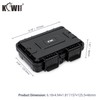 KIWIFOTOS 132 Slots SD Memory Card Case IP67 Waterproof for