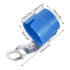 Colexy Holder for trailer plug, original trailer plug holder for trailer plug holder for 13 pin and 7 pin, plastic trailer plug holder with metal mounting plate (blue)
