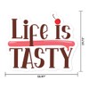 MightySkins Life is Tasty Peel and Stick Art Removable Cute