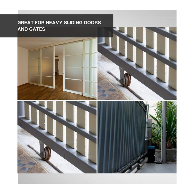 DOJA Industrial Sliding Gate Roller Size: 80 x 20 cm,