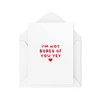 Tongue in Peach Funny Valentine's Day Card - I'm Not