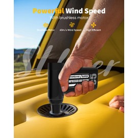 NEVERLAND Reusable Air Blower - 240000RPM High-Speed Cordless Compressed Air Duster, 8-Speed Adjustable, Rechargeable Battery-Powered Dust Blower for Computer, Keyboard, Electronics, Car, Pet Hair