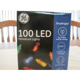 GE STAY BRIGHT 2018 GE STAY BRIGHT 100 LED MINIATURE LIGHTS--MULTI-