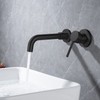 BANGPU Wall Mount Bathroom Basin Faucet Single Handle Wall Mount