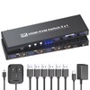 8K60Hz 4K120Hz KVM Switch 1 Monitor 3 Computers, 3 Port