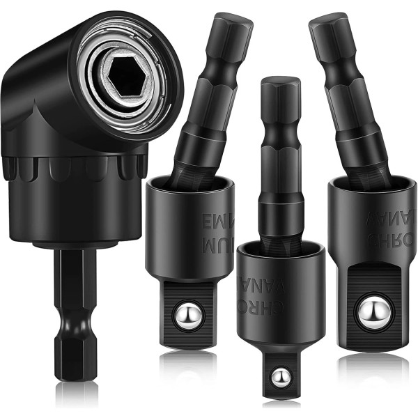 NoBrand 4 Pcs Impact Socket Adapter Set 90 Degree right