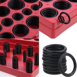 WiMas 419PCS Rubber O-Ring Seal Gasket, 32 Sizes Metric Washer Seals Assortment Kit, Black Assorted Nitrile O-Rings Grommet for Secure Seals Plumbing Automotive Faucet Repair
