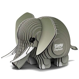 EUGY 010 Elephant Eco-Friendly 3D Paper Puzzle [New Seal]