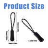 Ruidee 50 Pieces Zipper Pulls Zipper Tabs Zipper Pull Cord