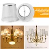 YISUN Set of 6 Crystal Chandelier Mini Lamp Shade 5.5-inch,