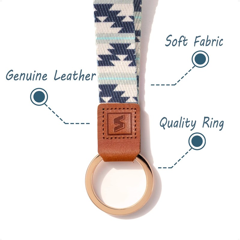 SENLLY Bracelet key chain short, original pattern design lanyard for