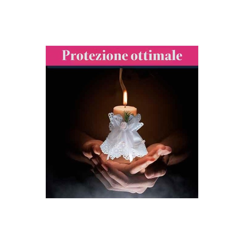 MaMeMi Manichetta Candele Battesimo e Comunione Rosa Ø 3–6 cm