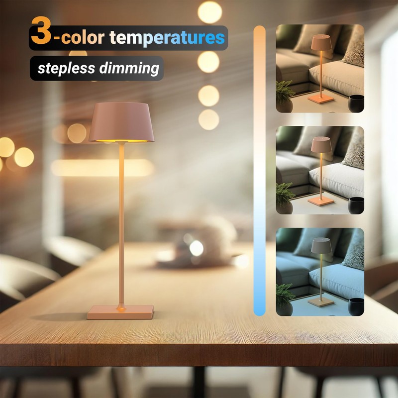Palmina 842 LED Table Lamp, Dimmable, 4400 mAh LED Table