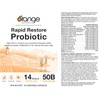 Orange Naturals - Rapid Restore Probiotic, 60 v-caps - Helps
