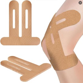 Mythya Cinta Kinesiologica para Rodilla 12 Piezas, Kinesiologia Profesional Resistente al Sudor y al Agua, Impermeable y Transpirable, Altamente Elást