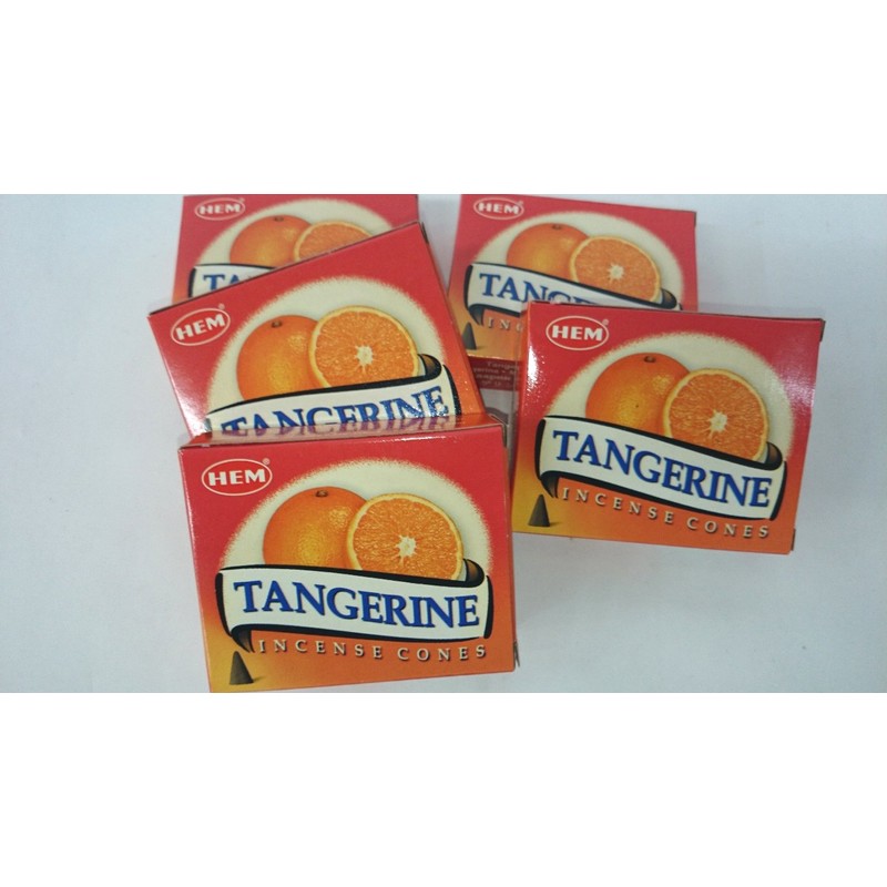 HEM Incense, Tangerine (Mandarin Orange), Cone Type, 1 Case (1