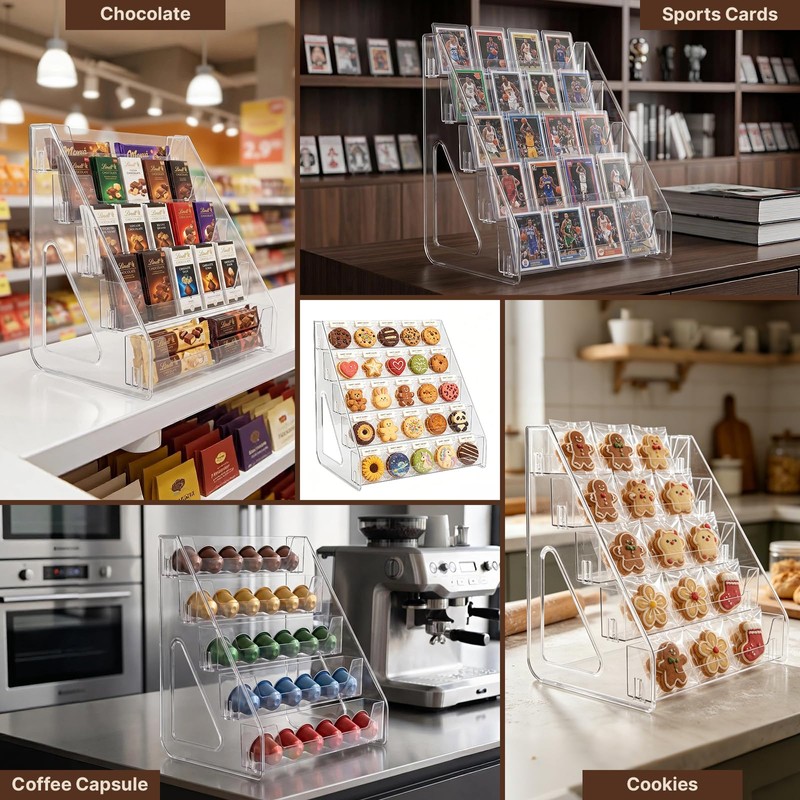 5-Tier Acrylic Cookie Display Stand Easy to Assemble Cookie Stands
