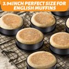 Yubng Crumpet Rings 3.94’’- Set of 10 Baking Rings- Stainless
