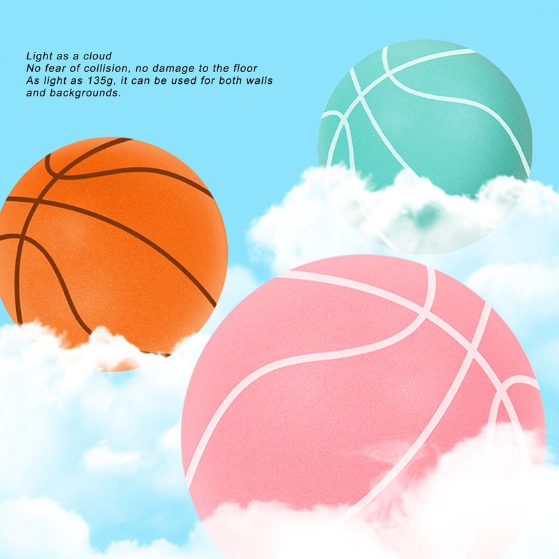 Silent Basketball PU Highly Elastic Inflation Free Funny Improve Hand