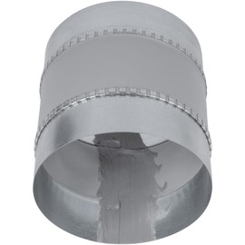 Repa Market 6" Inch Round Flexible Duct Connector - Galvanized Steel Metal Pipe Extension, Vent Coupling - Hose, Dryer Vent Connector - Inline Vent Extender Coupler - HVAC Ducting, Ventilation System