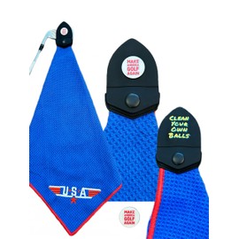 Clean Your Own Balls Magnetic Golf Towel-USA