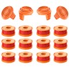 Evenlinkics 16 pieces grass trimmer spool, with spool lid, replacement