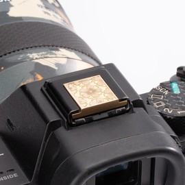 Cherry Blossom Pattern Camera Metal hot Shoe Cover for Sony A1 A7C A7CR A7CII A7M2 A7M3 A7R4 A7R5 A7S3 A6700 A6600 A6500 (Copper Alloy-for Sony)
