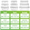 HOMBERKING Glass Food Storage Containers with Lids, [18 Piece] Glass