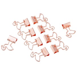 20pcs Flamingo Paper Clips Creative Clip Bookmark Clips Binder Clamps Clips Notebook Page Marker Stationery for Office School Supplies