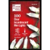 Home Accents 100 Mini Incandescent Clear Christmas Lights Green Wire