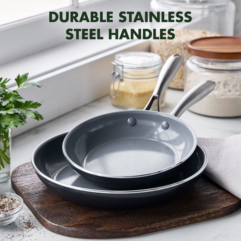 GreenPan Swift Healthy Ceramic Nonstick, 8" and 10" Frying Pan