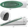 Mezchi 2 Pack 4 Inch Green Angled Drainage Grate, Yard