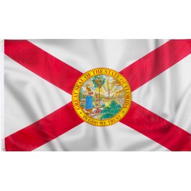 PMLAND 3x5 feet Florida State Flag - Printed Vivid Color Quality Polyester Flag Indoor Outdoor